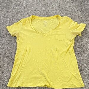 GAP Sunny Yellow V-Neck Tee